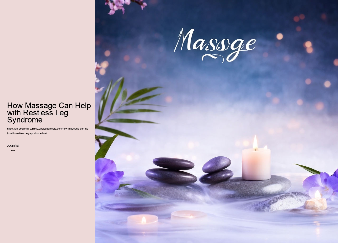 How Massage Can Help with Restless Leg Syndrome