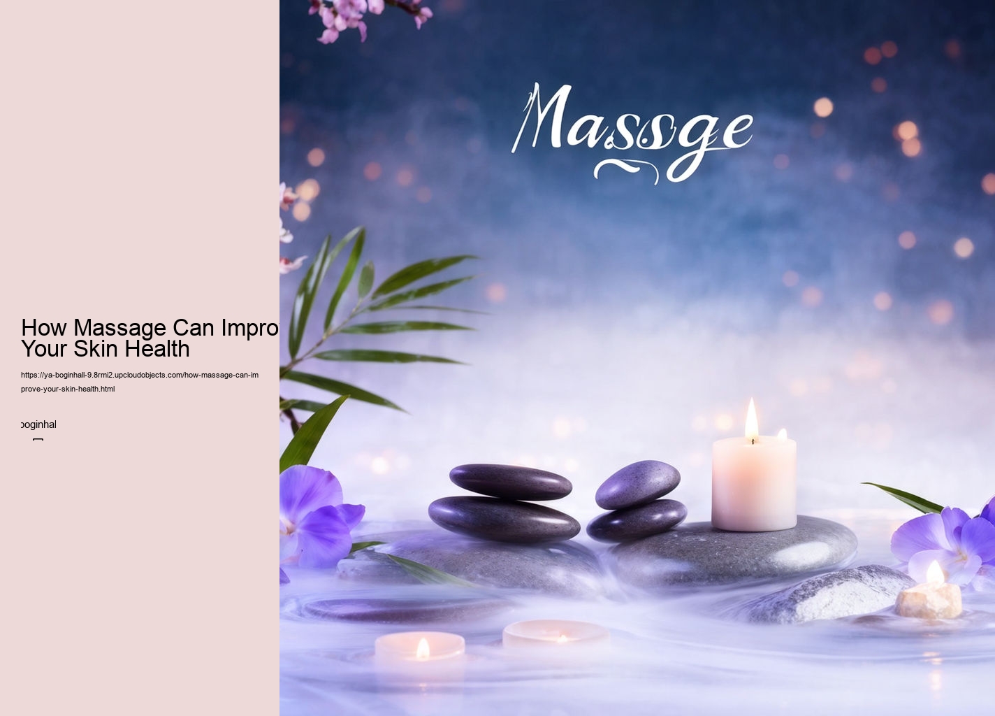 How Massage Can Improve Your Skin Health