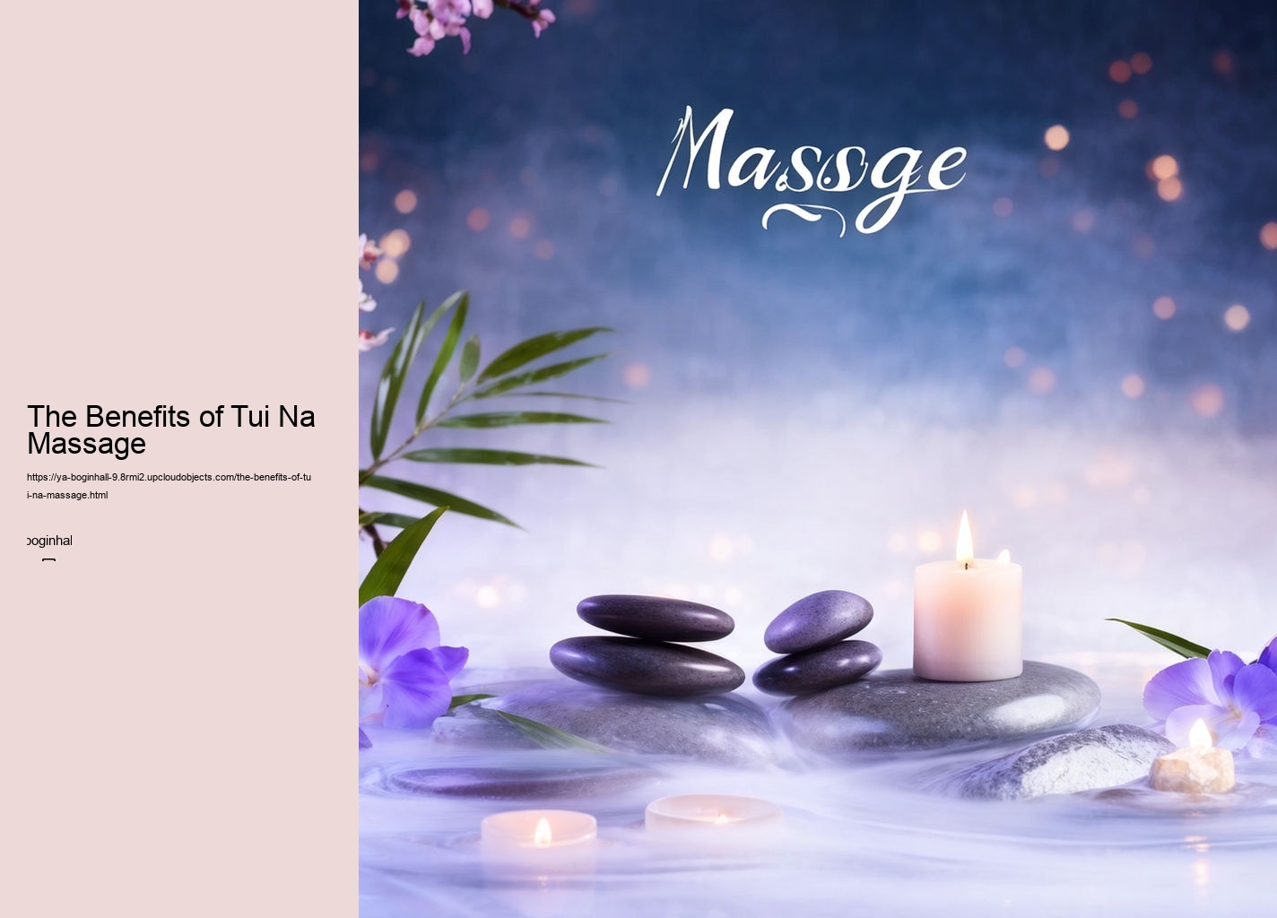 The Benefits of Tui Na Massage